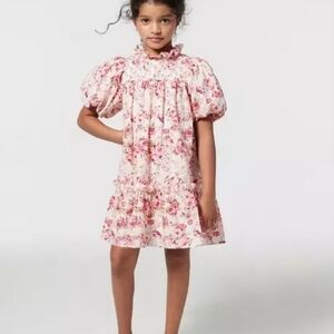NWT Janie and Jack - Olivia Pink Floral Smocked Dress
